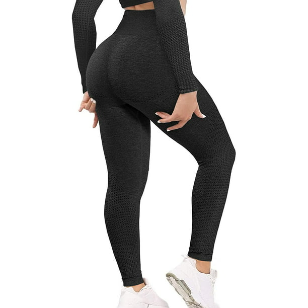 COMFREE Seamless Leggings for Women Workout Yoga Pants Butt Lifting High Tummy Control Compression Tights - Walmart.com