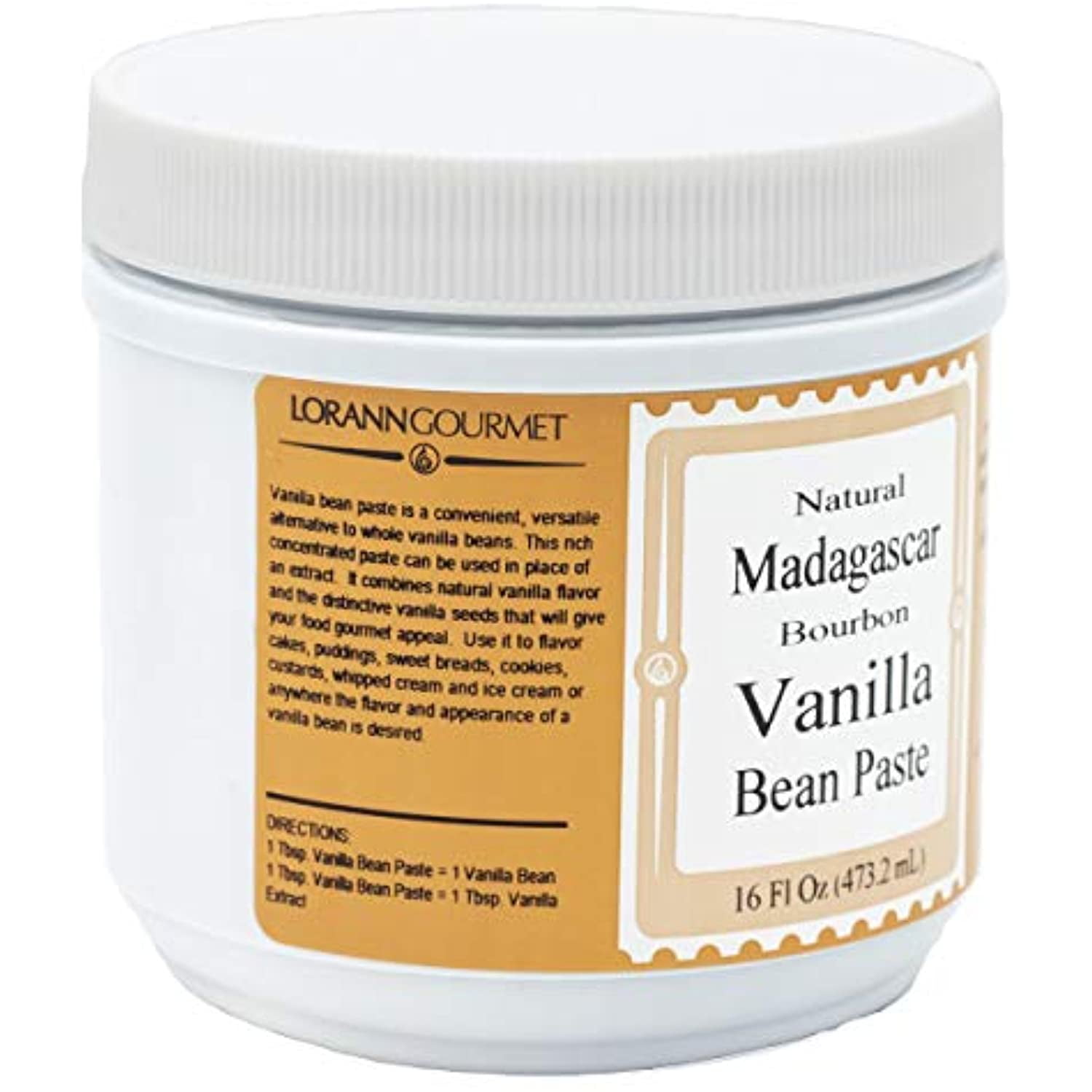Lorann Madagascar Vanilla Bean Paste 16 Ounces