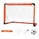 thumbnail image 1 of Portería de fútbol Red de fútbol portátil para juegos de patio trasero y porterías de entrenamiento para niños y jóvenes Práctica de fútbol con bolsa Bomba de bola naranja M w, 1 of 8