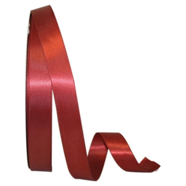 Reliant Ribbon 4950-085-05C 0.875 in. 100 Yards Double Face Satin Ribbon, Copper