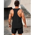 thumbnail image 4 of COOFANDY Men's Quick Dry Workout Tank Tops 3 Pack Sleeveless Gym Shirts Sport Muscle Fitness Tank Shirts, 4 of 7