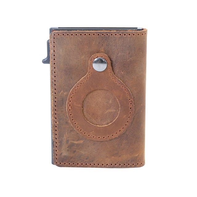 Tarjetero Cartera De Cuero Cartera Automática Acceso Rápido A La Tarjeta Estuche Para Tarjetas Titular De La Cubierta Protegida Cartera Multifuncional Noticed AP008192-02