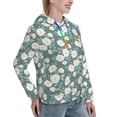 thumbnail image 6 of Honeii Flower Pattern Womens Oversized Hoodies Long Sleeve Sweatshirts Pullover Fall Outfits with Pocket-Medium, 6 of 7