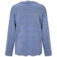 thumbnail image 6 of TaTaai Womens Long Sleeve Tops V Neck Solid Embroidered Casual Pullover Blouse Loose for Daily Work, 6 of 7