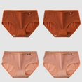 thumbnail image 1 of TrowBridge-bragas de algodón de 4 unids/set para mujer, ropa interior sencilla a rayas, bragas transpirables para niña, lencería suave y acogedora, 1 of 4