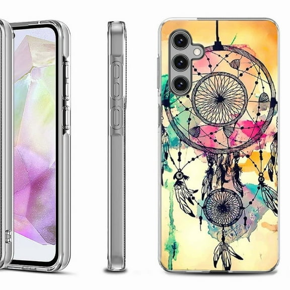 OneToughShield ® Shockproof Phone Case Compatible with Samsung Galaxy A35 5G - Dream Catcher Color