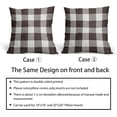 thumbnail image 6 of Dark Brown and White Buffalo Plaid Pillow Covers 16x16 Set of 2 Check Pattern Print Decorative Outdoor Pillowcases Holiday Farmhouse Christmas Checked Throw Cushion Case Couch Sofa Bed Decor, 6 of 6