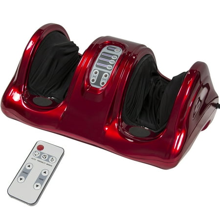 Best Choice Products Shiatsu Foot Massager, Therapeutic Kneading and Rolling w/ Remote, 3 Modes - Red