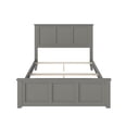 thumbnail image 4 of AFI Madison Full Solid Wood Foundation Bed with Matching Headboard Footboard, Grey, 4 of 7