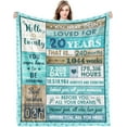 thumbnail image 1 of LHSHID 20th Birthday Flannel Blanket for 20 Year Old Girls and Boys 30x40in, 1 of 7