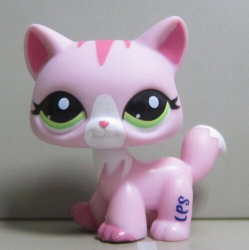 Littlest Pet Shop LPS Toys #1498 Collection Figure White Tiger Kitty Cat Gifts 