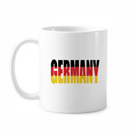 

Germany Country Flag Name Mug Pottery Cerac Coffee Porcelain Cup Tableware