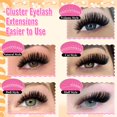thumbnail image 3 of Eyelash Clusters calphdiar 60D+80D de grosor, 480 unidades, 10-18 mm, 3 of 6
