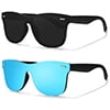 Matte Black Frame | Smoke Lens & Matte Black Frame | Ice Blue Mirror Lens