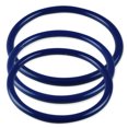 thumbnail image 2 of LeLuv 6mm Round Gauge Penis Rings | 52mm, 56mm, 60mm I.D. Sampler Set | Powder Coated Blue, 2 of 5