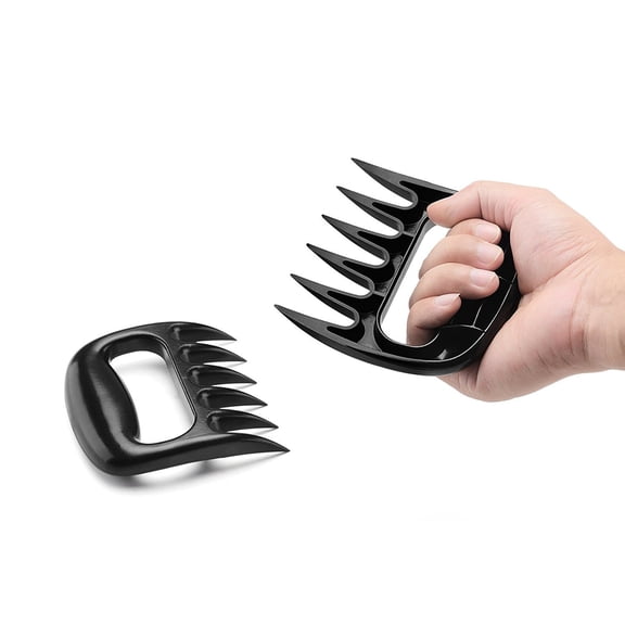 Pulled Pork Shredder Claws 2 Pack, Heavy Duty BBQ Meat Handler Forks for Shredding, Lifting and Carving Brisket, Chicken, Turkey and Roasts TIKA