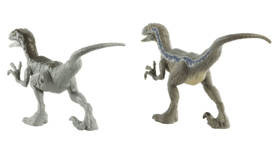 Mattel Jurassic World Camp Cretaceous Raptor Squad Action Figure Set, 4 Pieces
