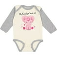 thumbnail image 3 of Inktastic Aditi My Grandpa Loves Me Pink Elephant Beautiful Girls Long Sleeve Baby Bodysuit, 3 of 5