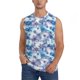 thumbnail image 1 of Balery Icy Blue Snowflakes Camisetas sin mangas para hombre, absorbe la humedad y protege contra el mal olor.-Medium, 1 of 7