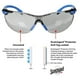 thumbnail image 5 of Gafas de seguridad S1102SGAF, Solus, antivaho, lentes grises, 5 of 6