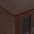 thumbnail image 4 of Artisan 66 inch Wide Solid Wood Wide 4 Door Storage Cabinet in Russet Brown, 4 of 7