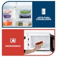thumbnail image 4 of Juego de Recipientes para Alimentos 12 PIEZAS, CEWOOS Recipientes de Alimentos con Tapa a Prueba de Fugas Apto para Microondas Nevera Cocina - Aprobado por la FDA y LFGB - Sin BPA, 4 of 7