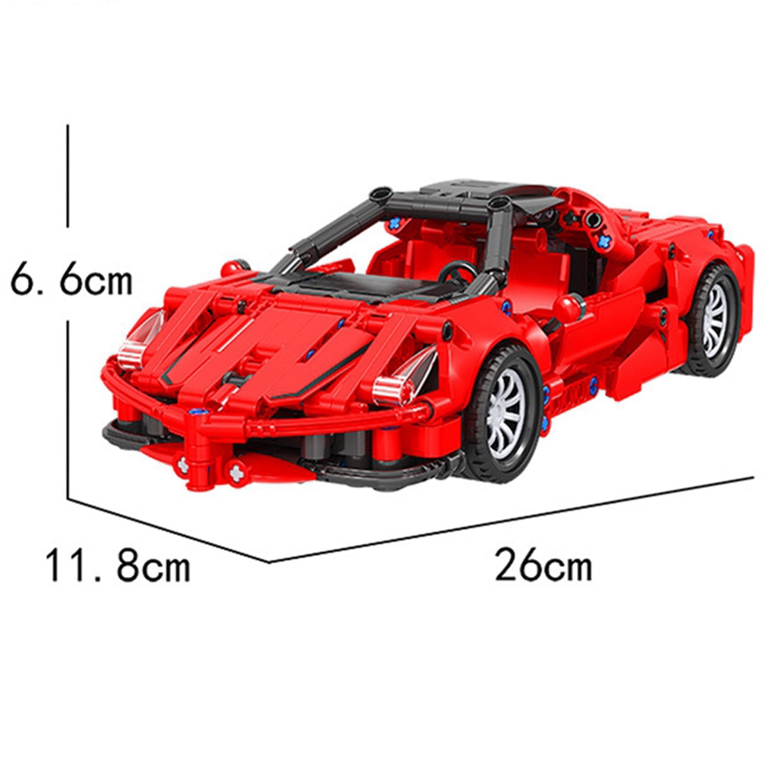 Details about   1:18 Car Model Building Blocks Bricks Kit Toy 3D DIY Assembling Age 7+ 