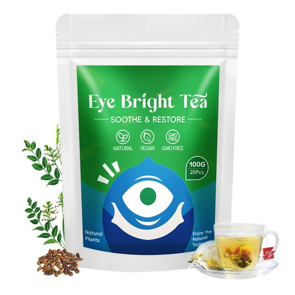 Eye Bright Herbal Tea - 20 Bags | Licorice, Wolfberry, Chrysanthemum & More