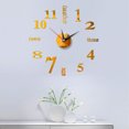 thumbnail image 1 of Diconna Household Stereoscopic Clock Sticker Daily Sticky Mirror Wall Clock, 1 of 4