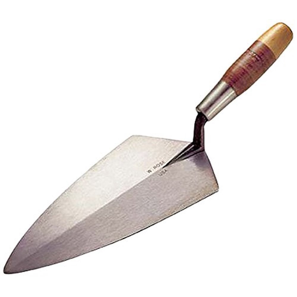 Kraft RO31011 W. Rose Limber Philadelphia Brick Trowel Leather Handle