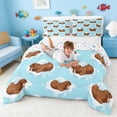 thumbnail image 3 of Manfei Cartoon Walrus Queen Comforter Set for Kids Boys and Girls, Arctic Wildlife Bedding Comforter Set, Stars Reversible 3-Piece, 1 Comforter and 2 Pillowcases, 3 of 6