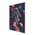 thumbnail image 2 of 8x12 inch Astronauts Canvas For Pictures Poster,Indoor Home Bedroom,Library,Club Wall Art Prints Decor,For Space Enthusiasts Gift,Charm Astronauts Modern Art Paintings On Canvas,For Bar,Cafe, 2 of 6