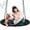 40 inches diameter+No Extra Straps, variant on Tree Swing with PP Mat - Durable, Safe, and Easy to Install,Black Outdoor Saucer Swing,Flying Saucer Web Circle Swing for Yard Garden Playground Park (24 inches Diameter)