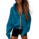 thumbnail image 1 of Sudadera con Cierre PRETTYGARDEN con Capucha Azul Talla M, 1 of 8