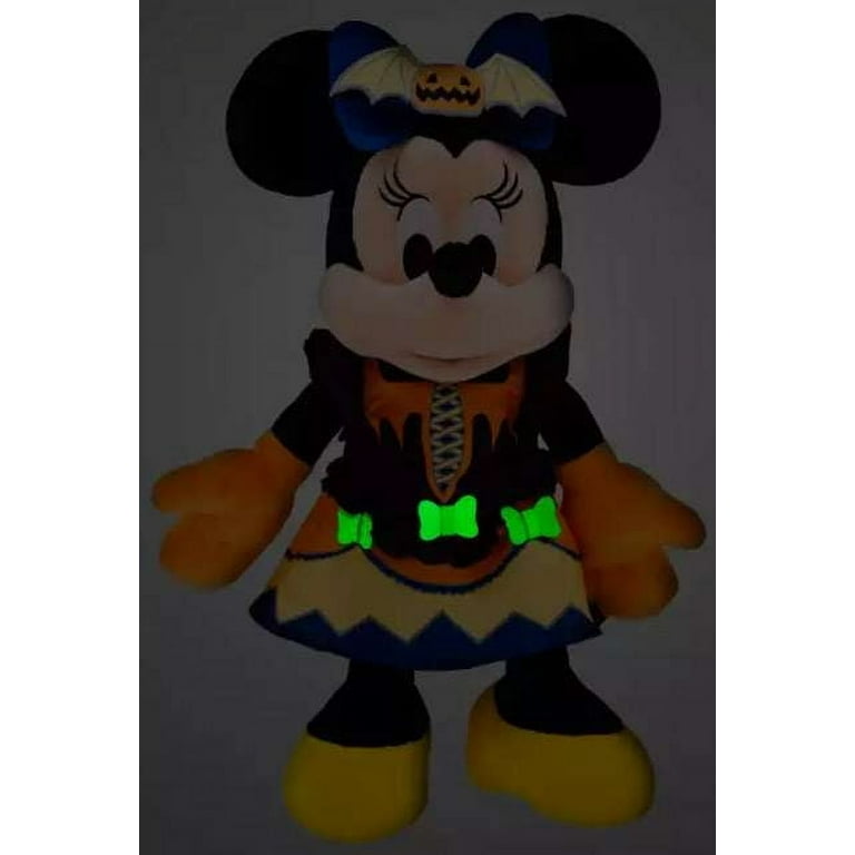 Disney 2023 Halloween Minnie Witch Glow in the Dark Plush New with