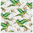 thumbnail image 3 of GZHJMY Square Drink Coasters, 2 Pcs Tropical Hummingbirds and White Flowers Absorbent Ceramic Coffee Coasters for Drinks with Cork Base Housewarming Gift for Home Decor, 3 of 6
