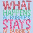thumbnail image 2 of CafePress - What Happens At Bubbie's Body Suit - Baby Light Bodysuit, Size Newborn - 24 Months, 2 of 4
