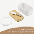 thumbnail image 4 of Caja de sellado de mantequilla, caja de sellado de mantequilla, bandeja de cerámica para almacenar queso, contenedor de mantequilla, solución innovadora, 4 of 9