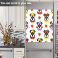 thumbnail image 4 of Dailycode Dishwasher Magnet Cover Magnetic Fridge Door Cover Home Kitchen Decor, Cute Schnauzer Strawberry, 23"x 26", 4 of 6
