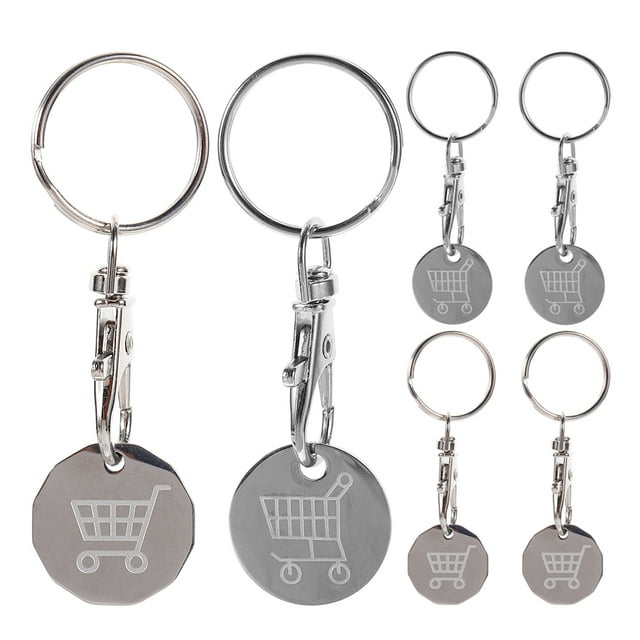 Miangastore Porte-Clés en Acier Inoxydable Élégant avec Couleurs Assorties 6 Pcs Portable
