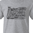 thumbnail image 4 of Inktastic Oregon Word Salad- State Outline Youth T-Shirt, 4 of 5