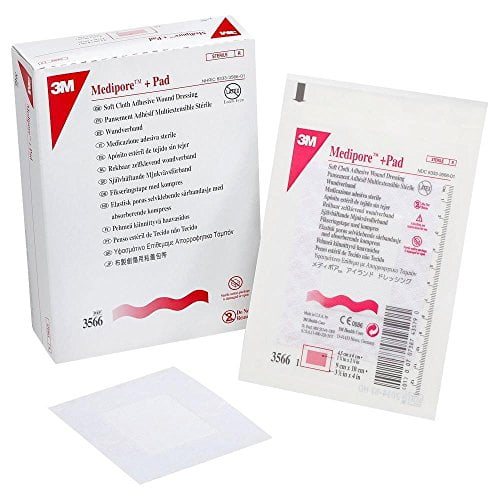 3M Medipore Plus Pad Soft Cloth Adhesive Wound Dressing 3566, Dressing