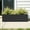 Black, variant on MAYEERTY 36×9 Minimalist Modern Style Gray Iron Rectangular Planter