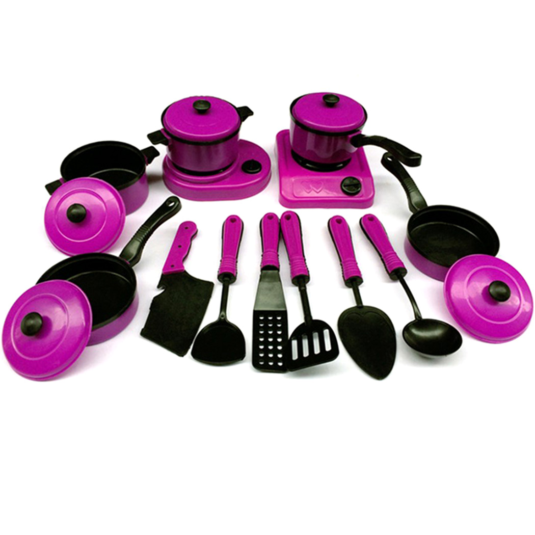 Ametoys Non-Stick Pots and Pans Set 13-Piece Kitchen Set Kitchen Cookware Gifts for Friends and Family, Size: 7, Purple