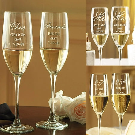 Personalized Anniversary Champagne Flutes (Best Champagne For Anniversary)