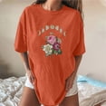 thumbnail image 3 of AMERTEER Femmes Casual Imprimé Casual Manches Courtes Tops Blouse, 3 of 5
