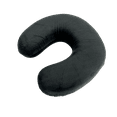 thumbnail image 2 of Bookishbunny Child Size or Small Adult Soft Memory Foam U Shape Travel Pillow Black, 2 of 7