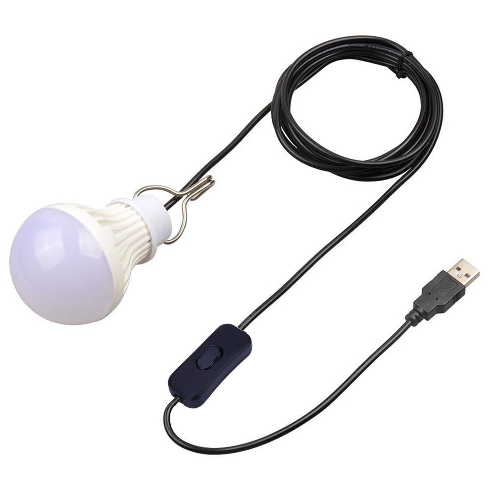 Portable 5W LED USB Switch Dimmable Camping Light Lamp Emergency Globe Bulb New 