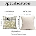 thumbnail image 5 of Happy Fall Hello Pumpkin Throw Pillow Covers Brown Grey Buffalo Plaid Polka Dots Pumpkin Maple Leaves Autumn Harvest Farmhouse Decorative Pillow Cover Set of 4 20x20 Inch Cushion Cover, 5 of 6