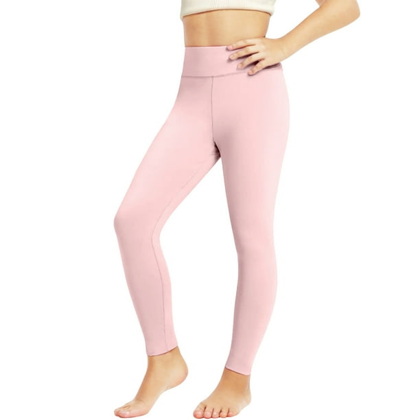 Odeerbi 2-13 Años Niñas Yoga Leggings Workout Dance Athletic Sports Pantalones Cómodo Cintura Alta Suave Transpirable Mallas